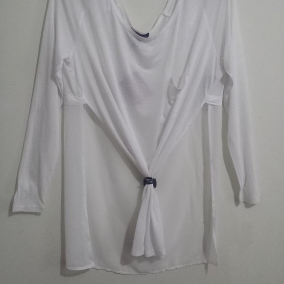 Revamped White Long Sleeve Top - Picture 4 of 8